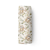 Couverture mousseline de bambou - Petits paresseux
