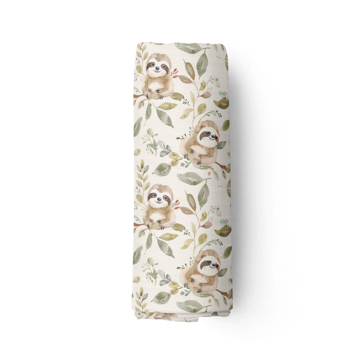 Couverture mousseline de bambou - Petits paresseux