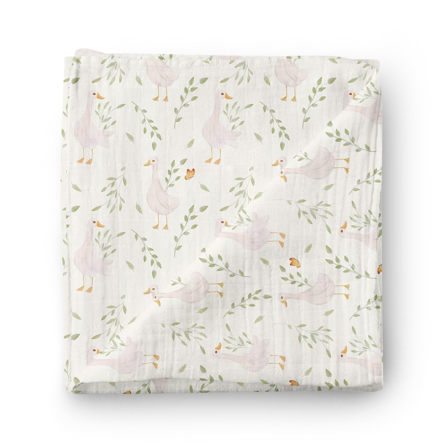 Couverture mousseline de bambou - Blanc duvet