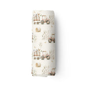 Couverture mousseline de bambou - Balade au champs