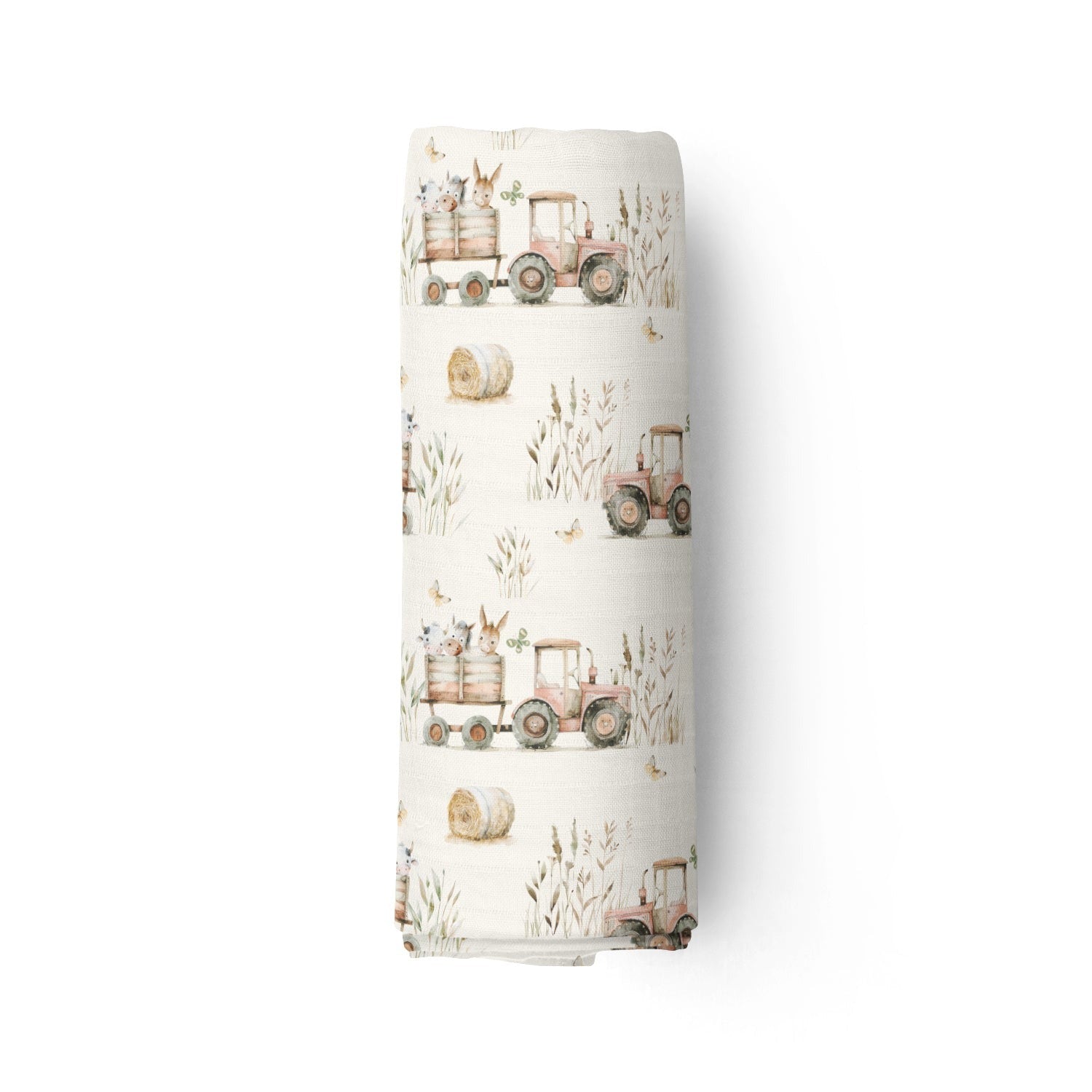 Couverture mousseline de bambou - Balade au champs