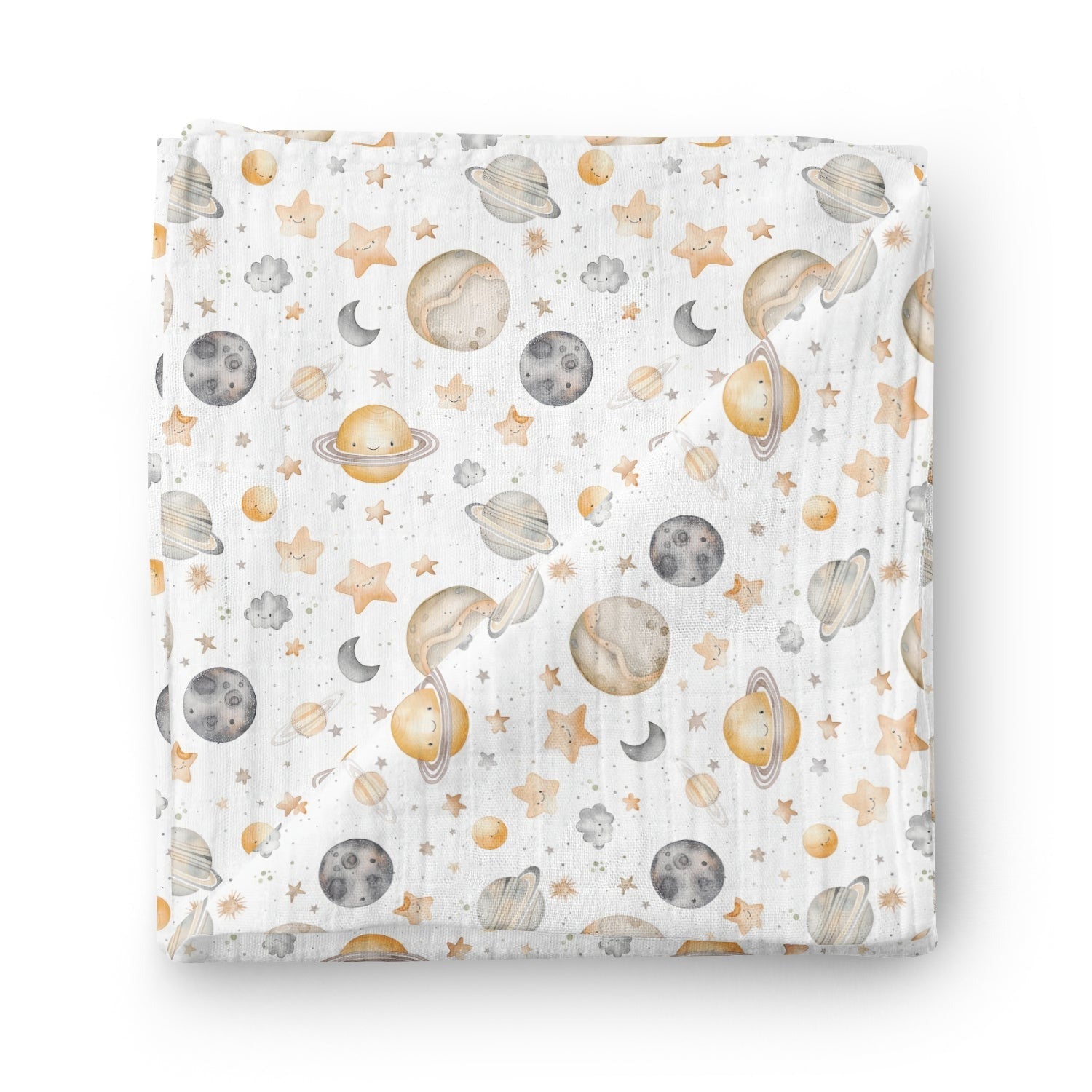 Couverture mousseline de bambou - Voyage dans l'espace