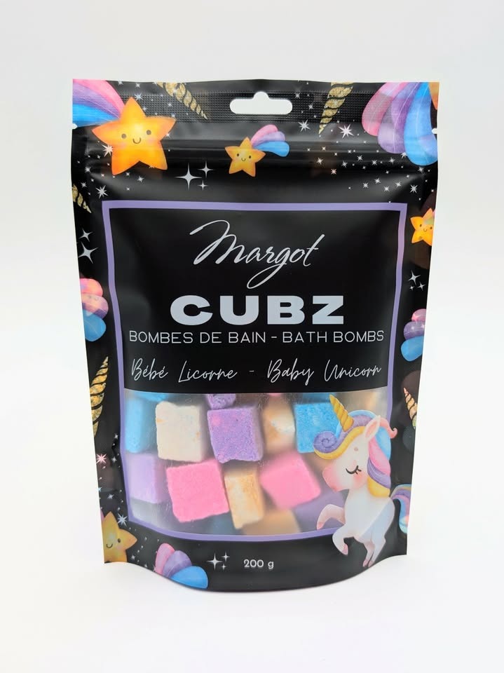 Cubz pour le bain - Bébé licorne