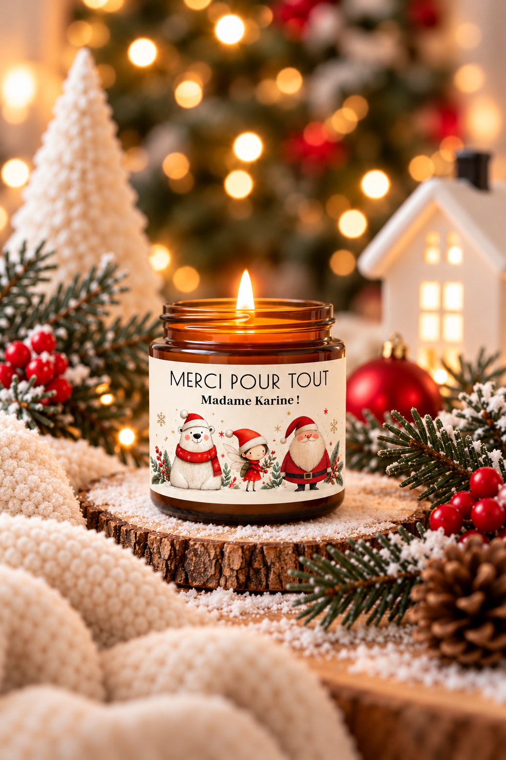 Mini bougie - Merci pour tout prête à offrir