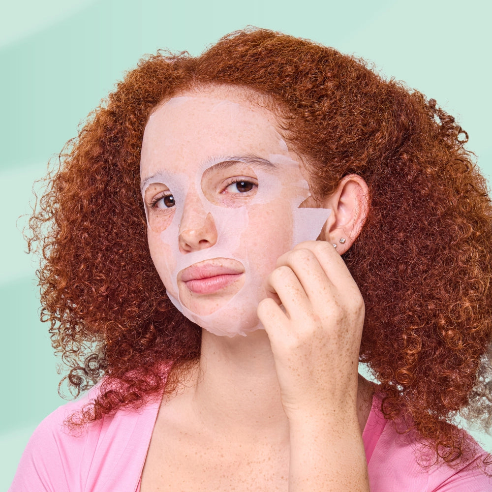 Masque pour enfant à la framboise bleue