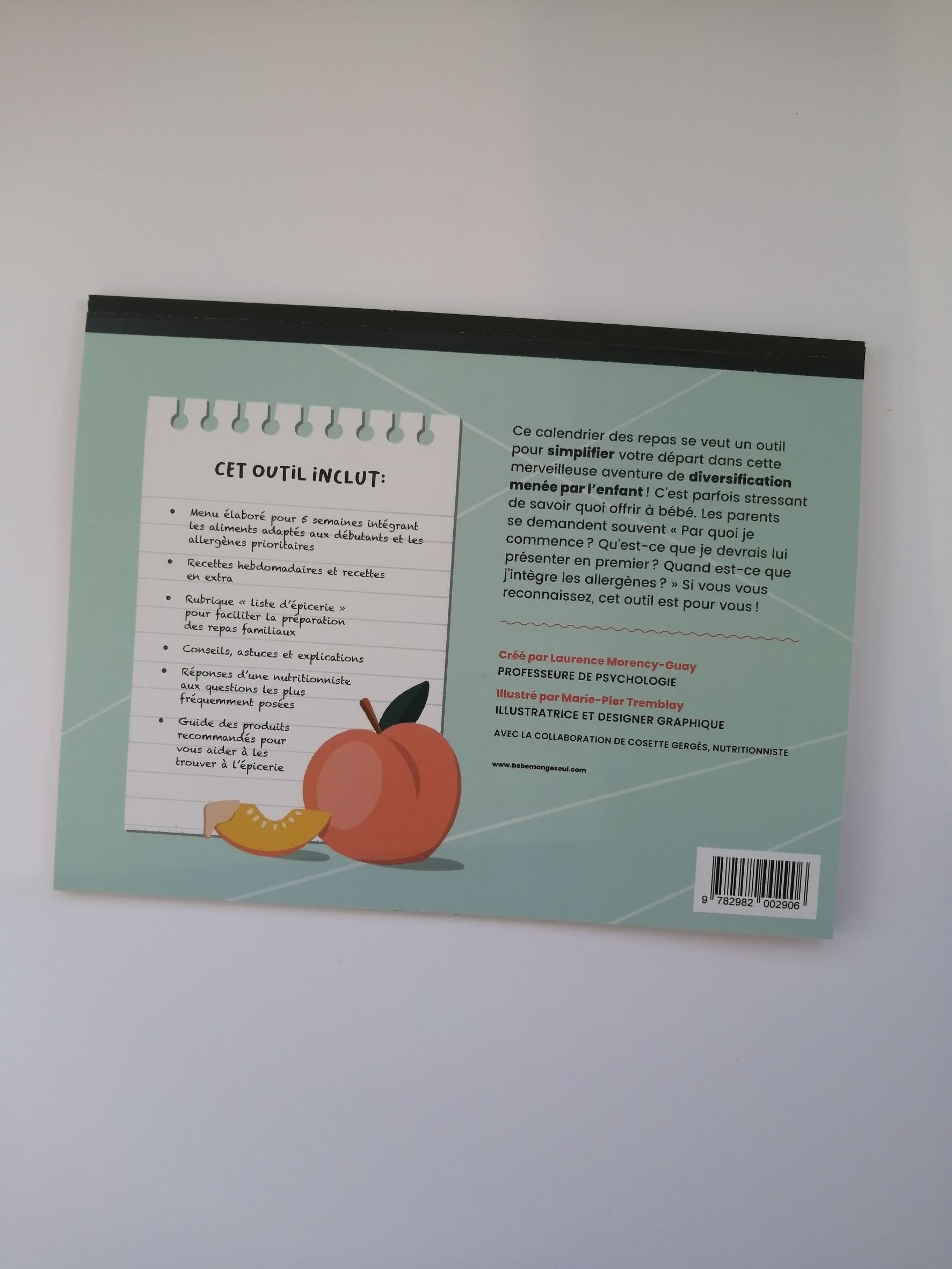 Calendrier des premiers repas et introduction des allergènes
