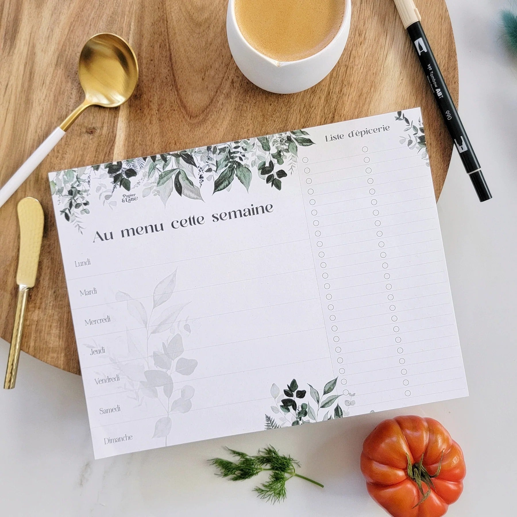 Planificateur de repas - Eucalyptus