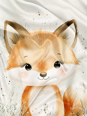 Couverture en minky - Panneau Douce frimousse rousse