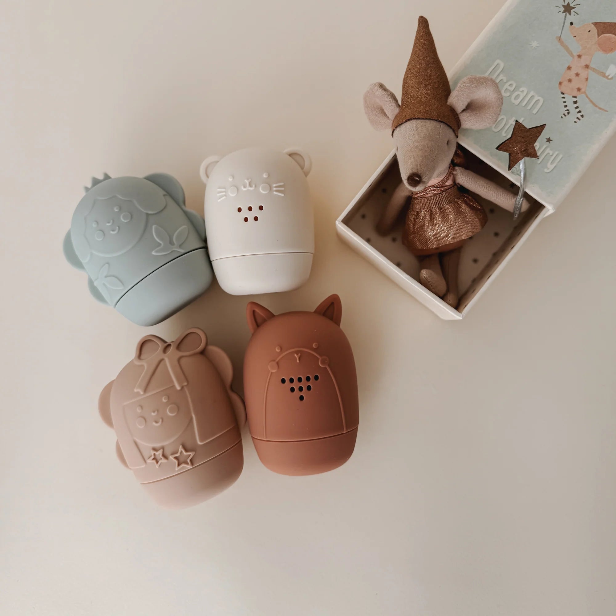 Jouets de bain silicone - Collection Fée