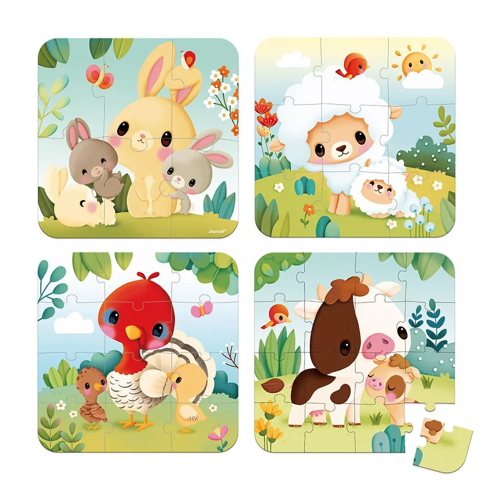 Puzzle - Évolutifs Animaux de la ferme