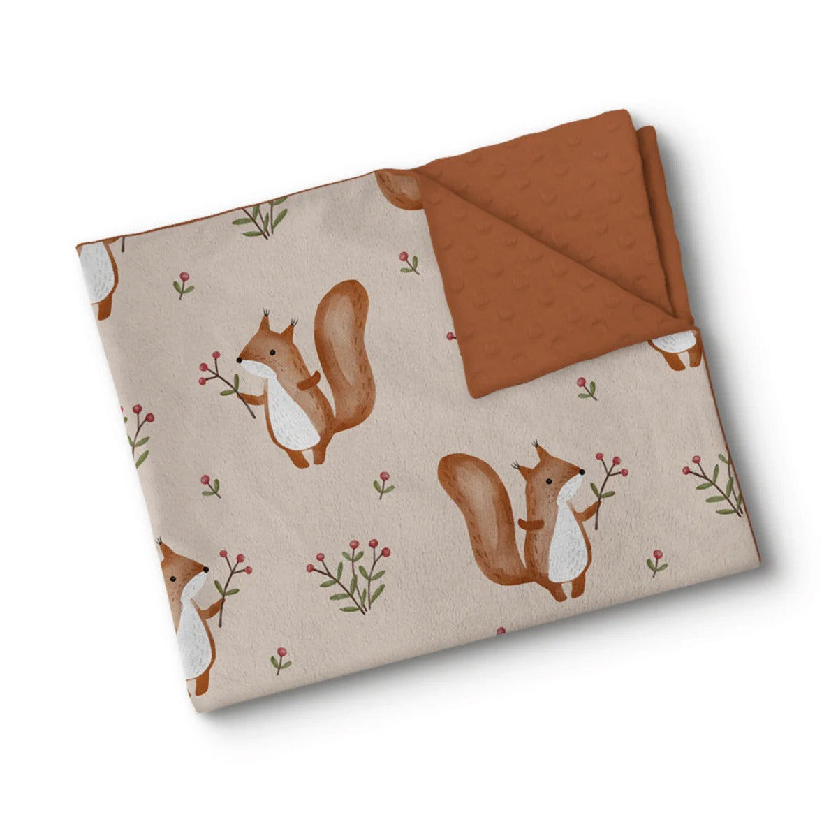 Couverture en minky -  Festin de baies