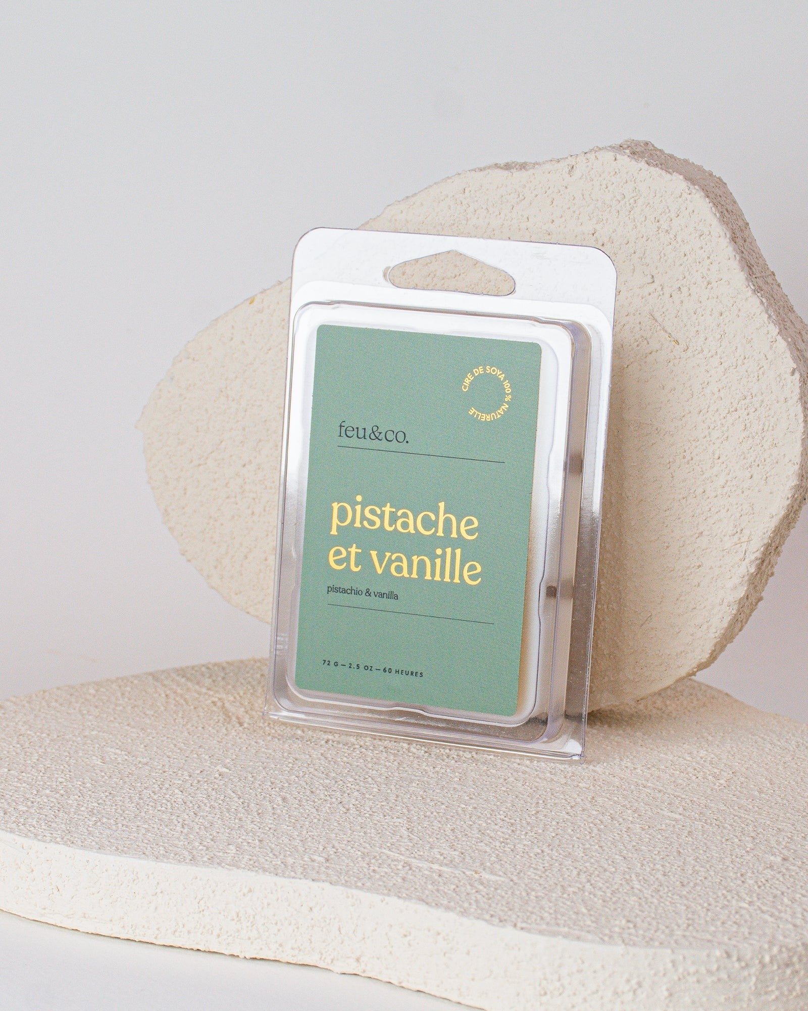 Cubes de cire - Pistache et vanille