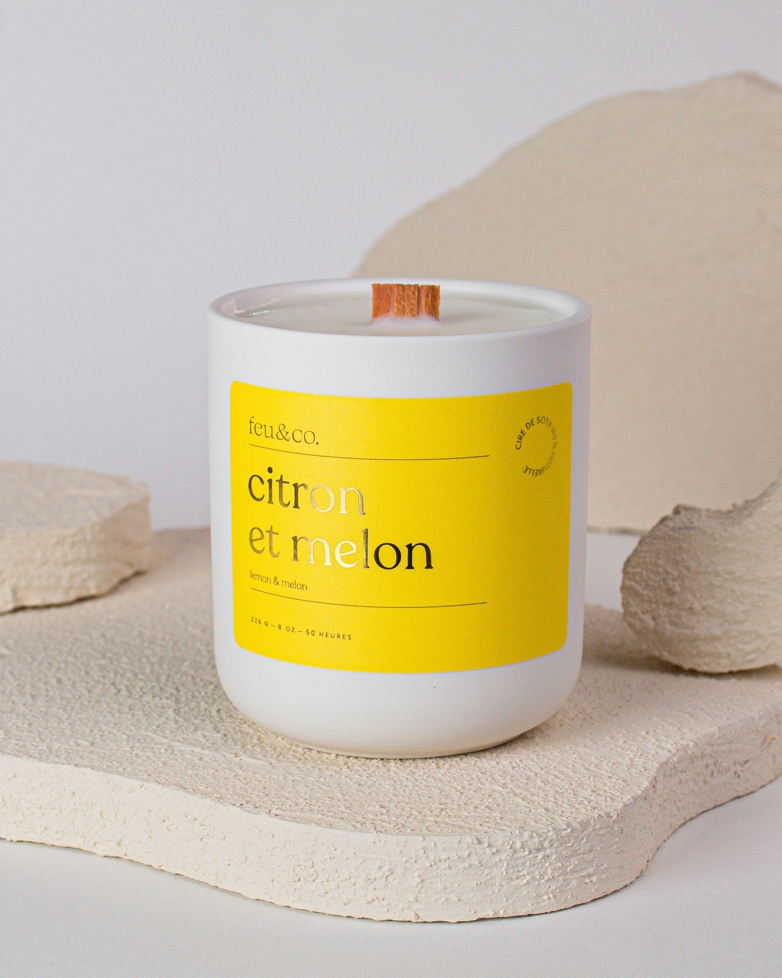 Bougie - Citron et melon