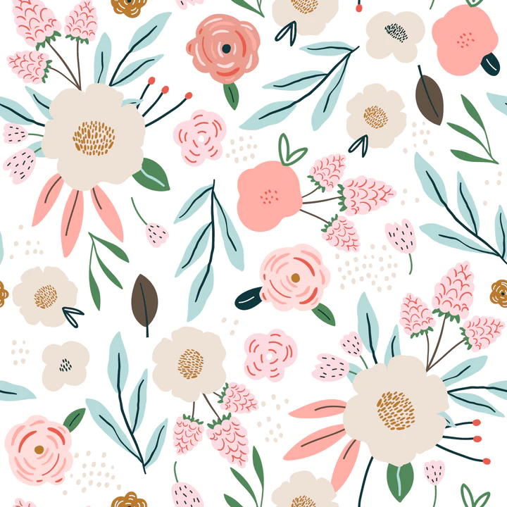 Couverture en minky - Fleur 12