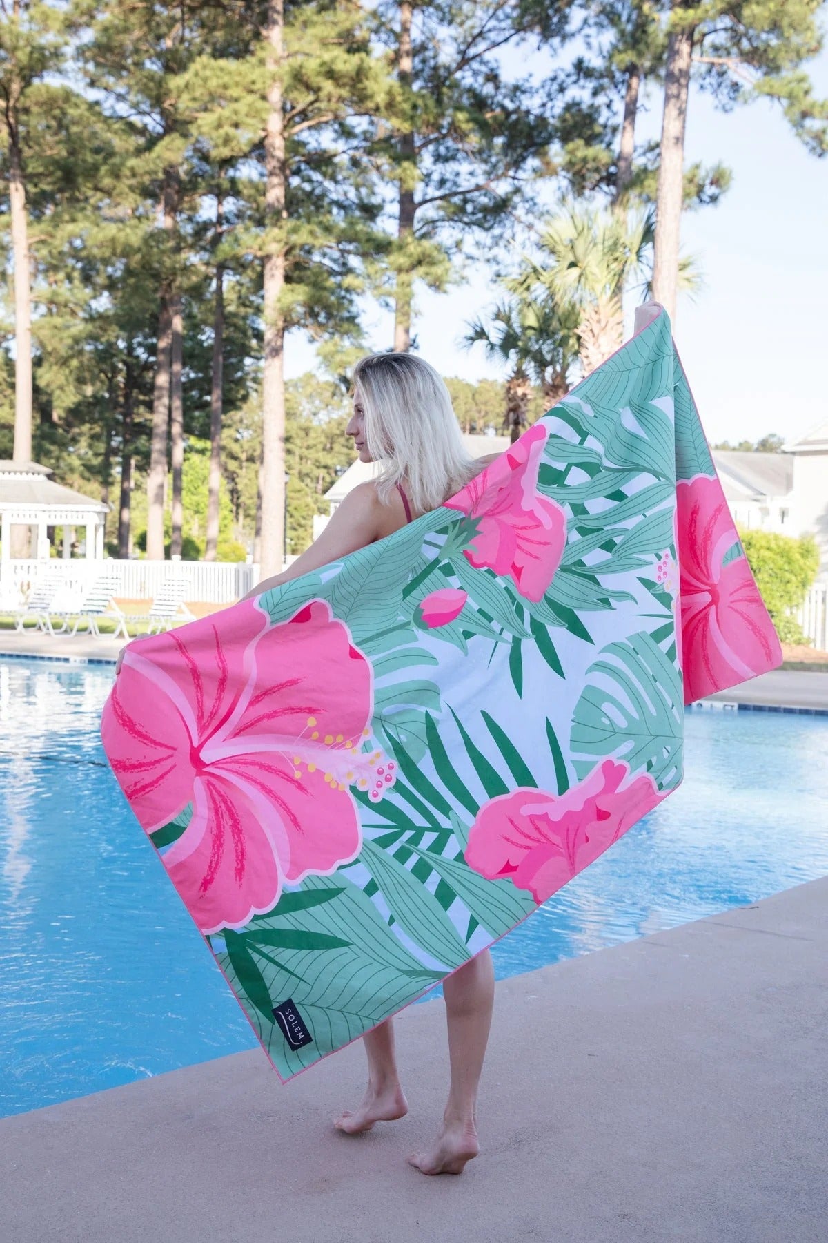 Serviette de plage XL - Fleurs des Îles