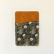 Porte-cartes en cuir à motif