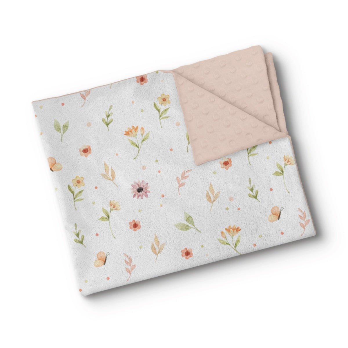 Couverture en minky - Floralies
