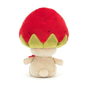 Peluche  - Champignon Sallie avec béret de fraise