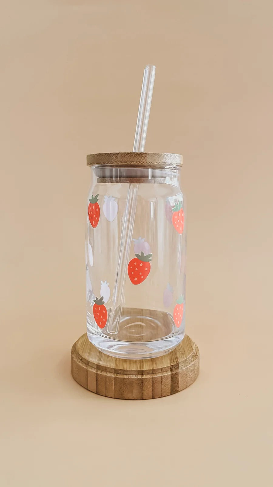 Verre Boho - Fraises