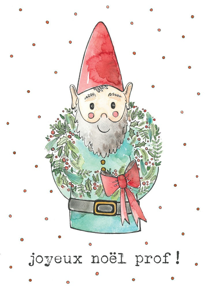 Carte de souhaits - Joyeux Noël prof