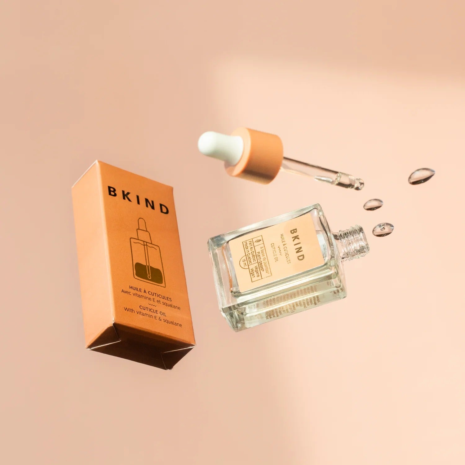 Huile à cuticules - Avec vitamine E et squalane