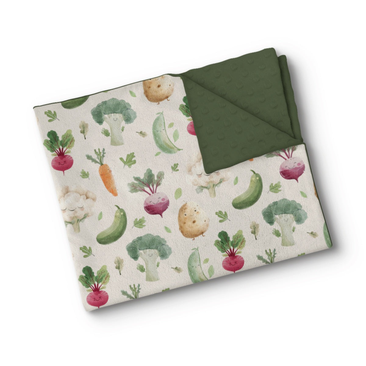 Couverture en minky - Petit jardin