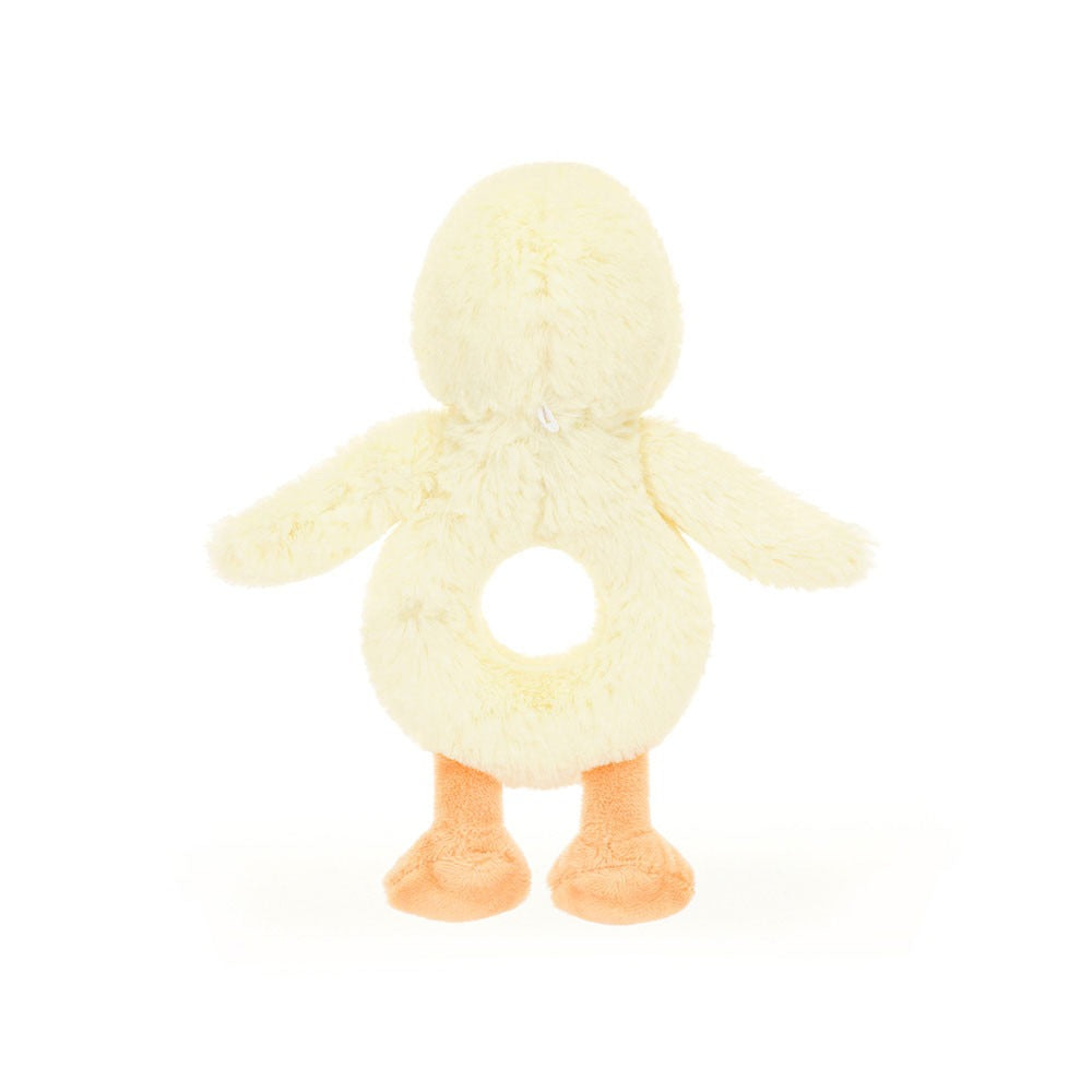Peluche Jellycat - Hochet anneau Canard timide