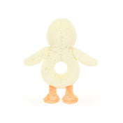Peluche Jellycat - Hochet anneau Canard timide