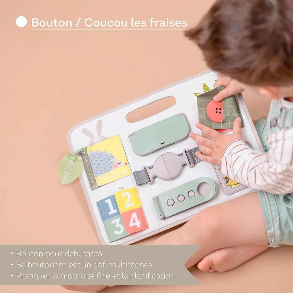 Planche d'éveil avec attaches COUP DE COEUR