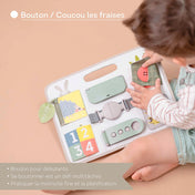 Planche d'éveil avec attaches COUP DE COEUR