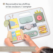 Planche d'éveil avec attaches COUP DE COEUR