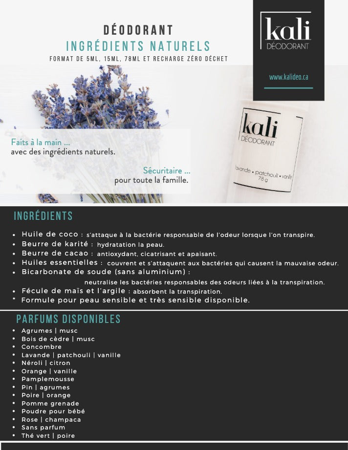Déodorant naturel