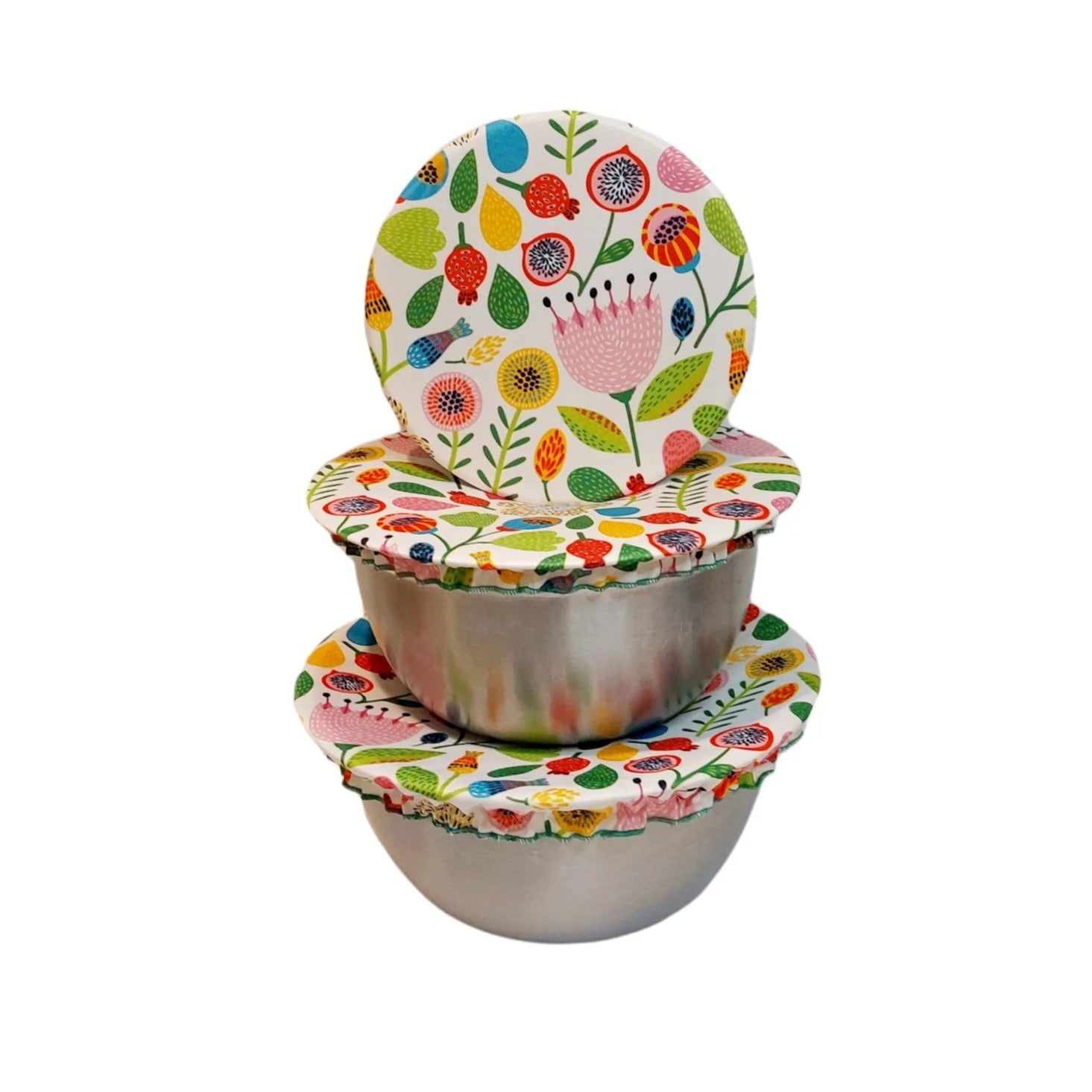 Trio couvres-plats - Fleurs