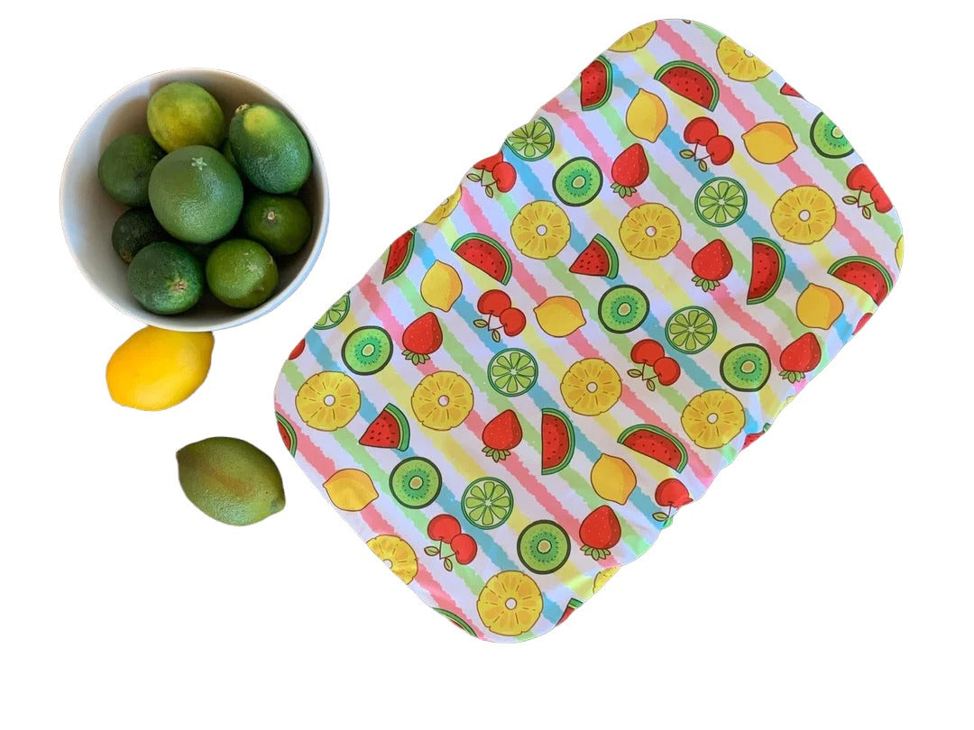 Couvre bol rectangulaire  - Fruits