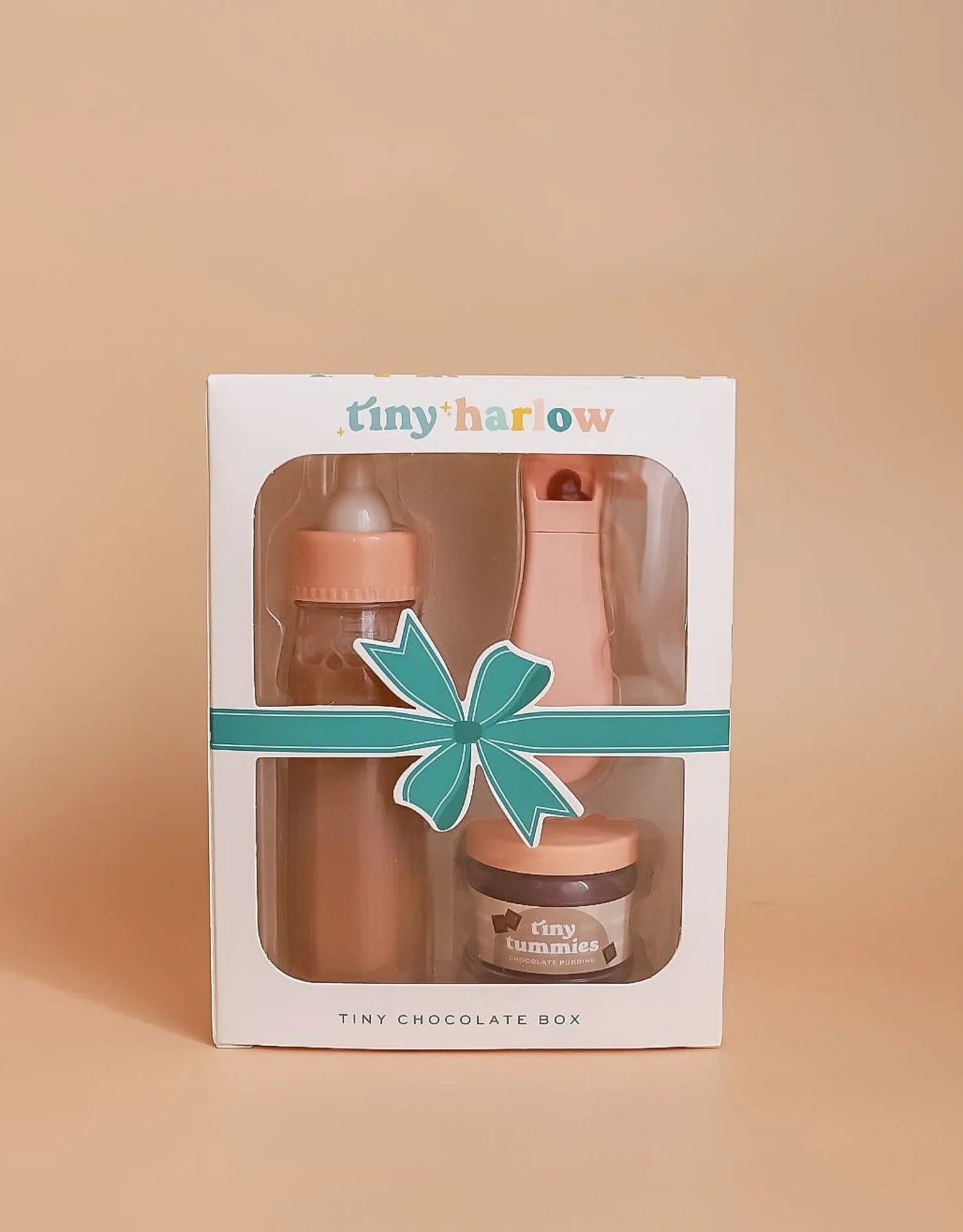 Ensemble de purée - Bouteille de lait pour poupée (Chocolat)