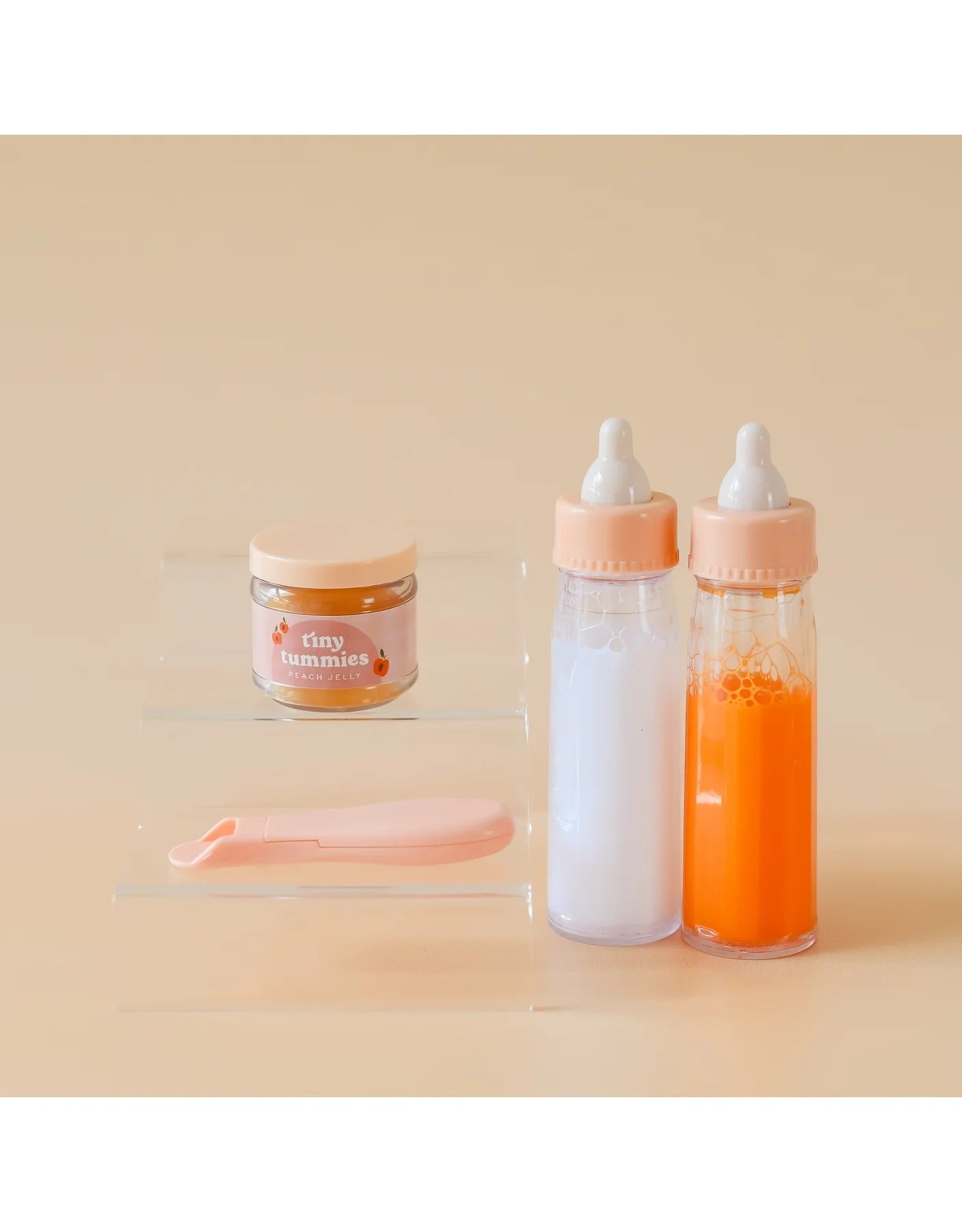 Ensemble de lait et jus en bouiteilles pour poupée