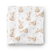 Couverture mousseline de bambou - Rosée du printemps