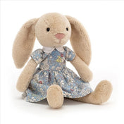 Peluche - Lapin robe fleurie