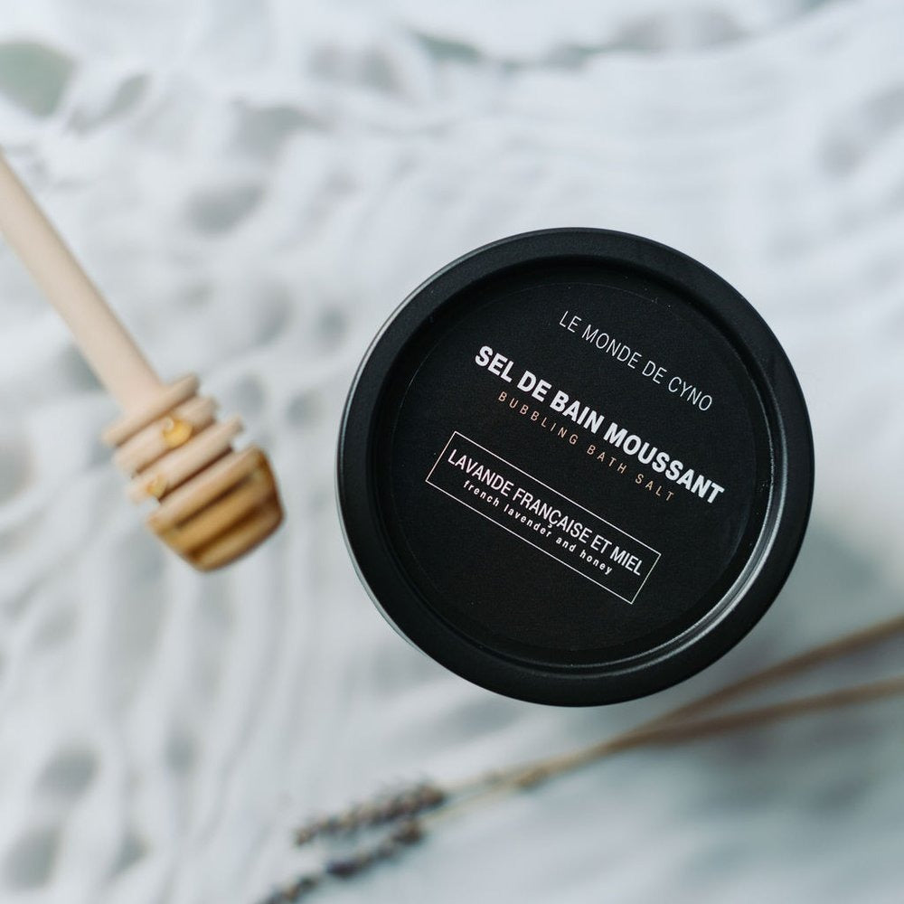 Sel de bain moussant - Lavande française et miel