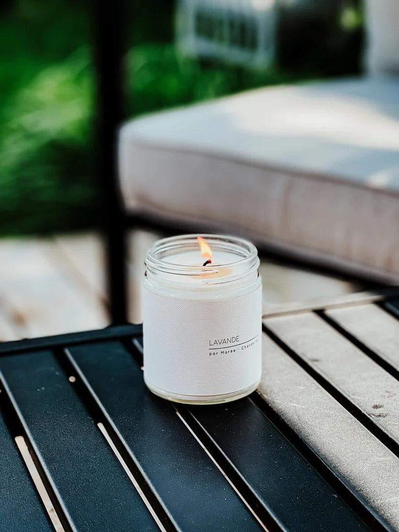 Chandelle de soya  - Huile essentielle - Lavande