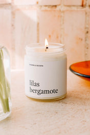 Chandelle de soya - Lilas bergamote