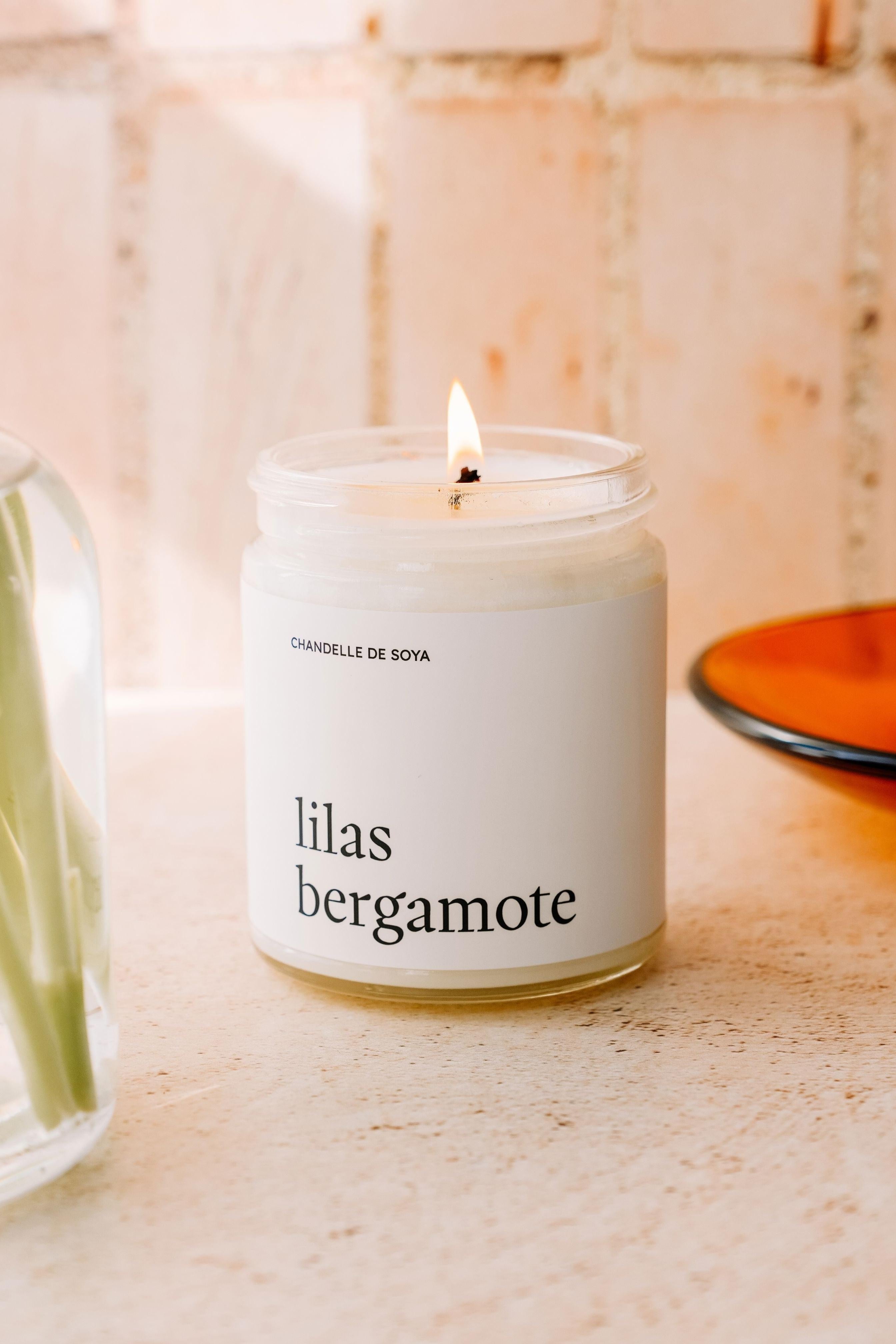 Chandelle de soya - Lilas bergamote
