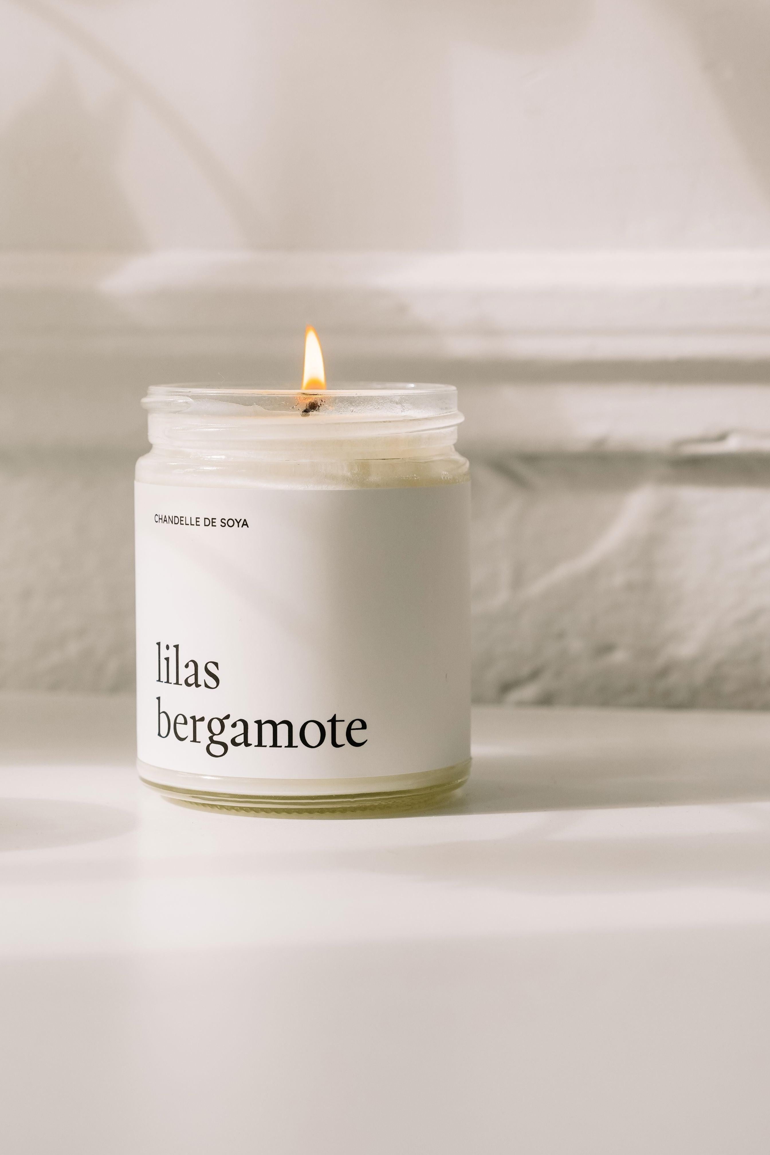 Chandelle de soya - Lilas bergamote