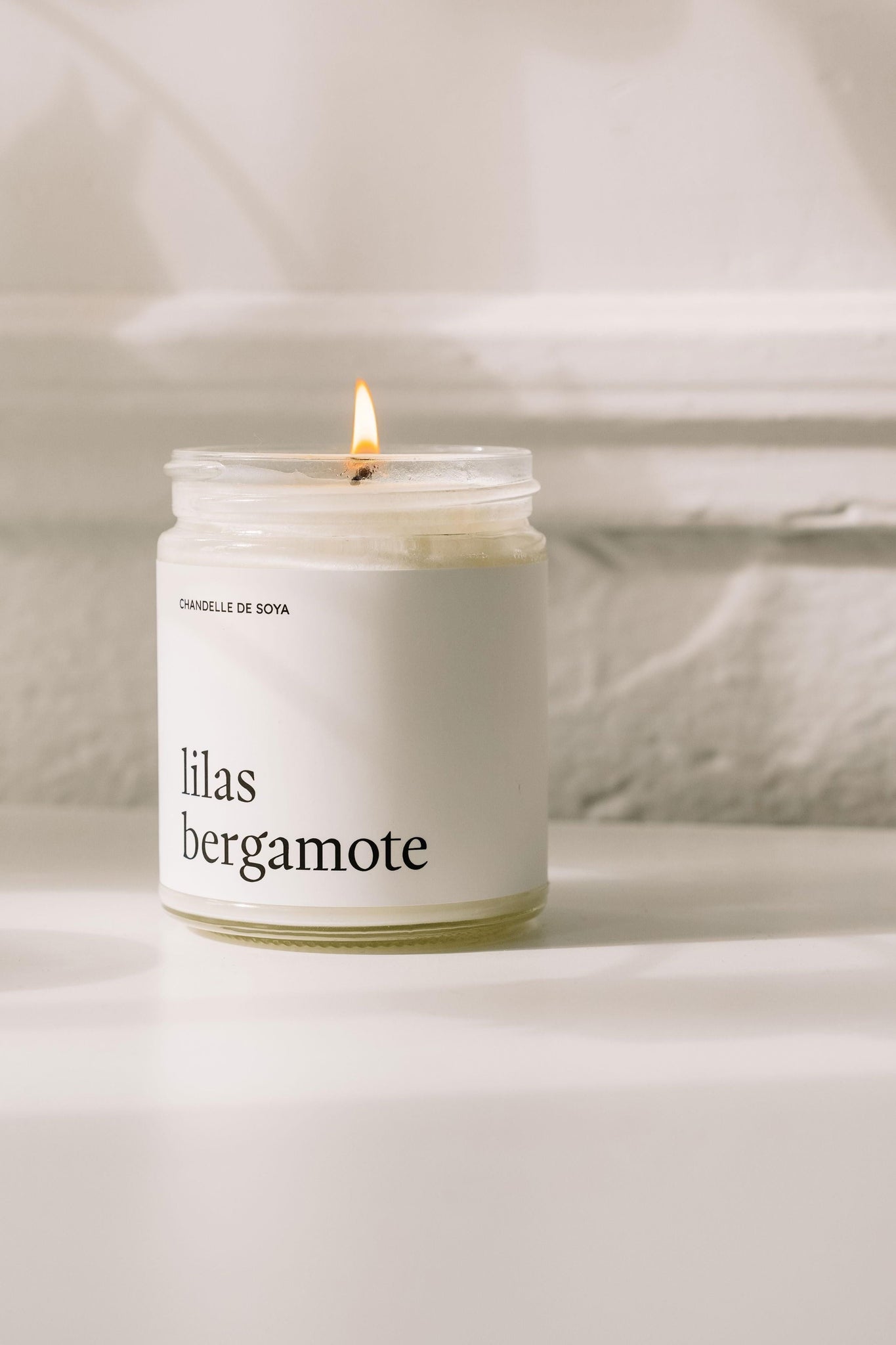 Chandelle de soya - Lilas bergamote