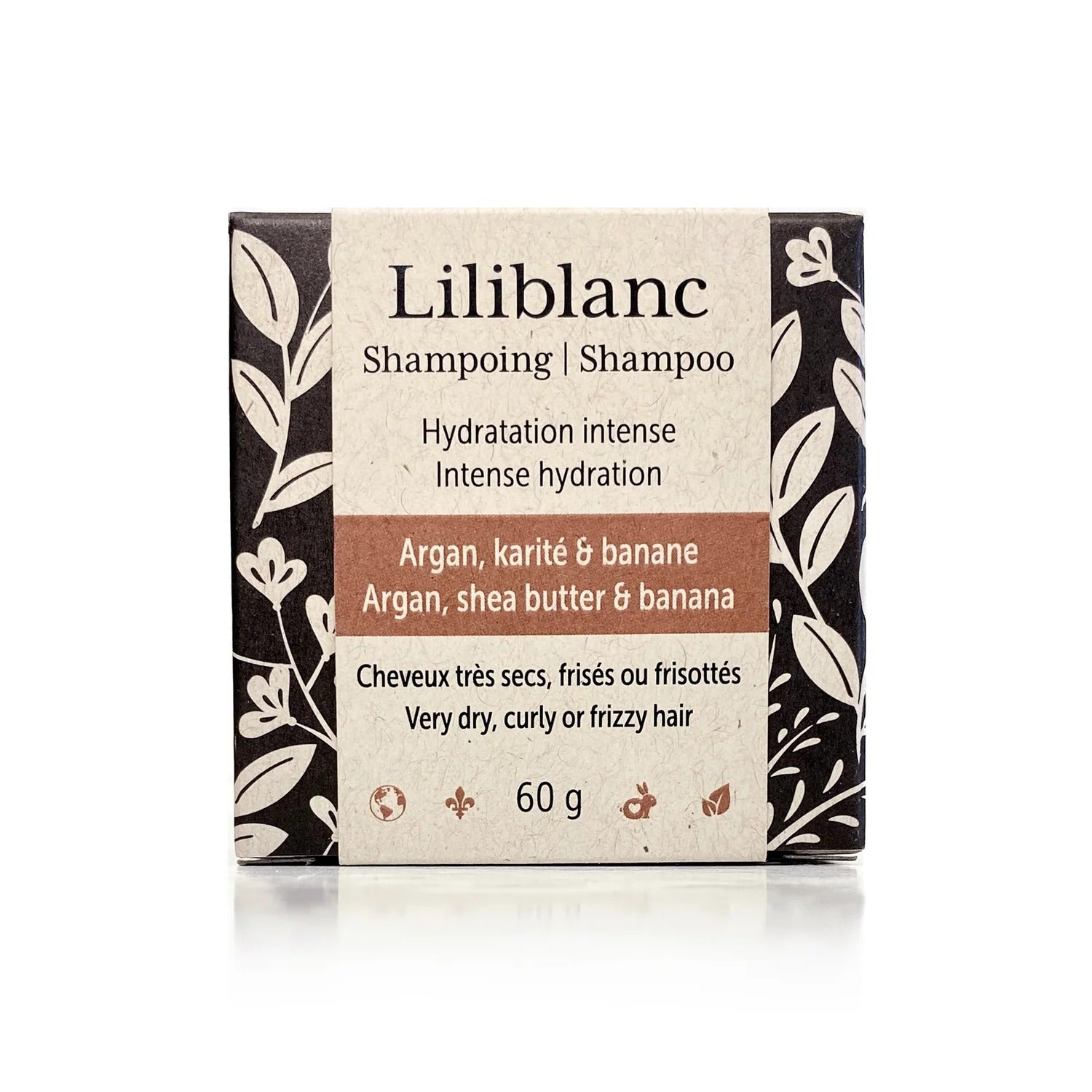 Shampoing en barre - Hydratation intense – Argan, banane et karité