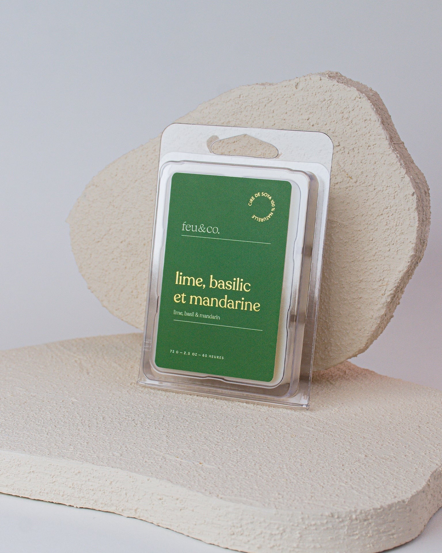 Cubes de cire - Lime, basilic et mandarine
