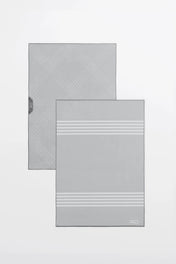 Linges vitres et miroirs Les Essentiels - Gris (lot de 2)