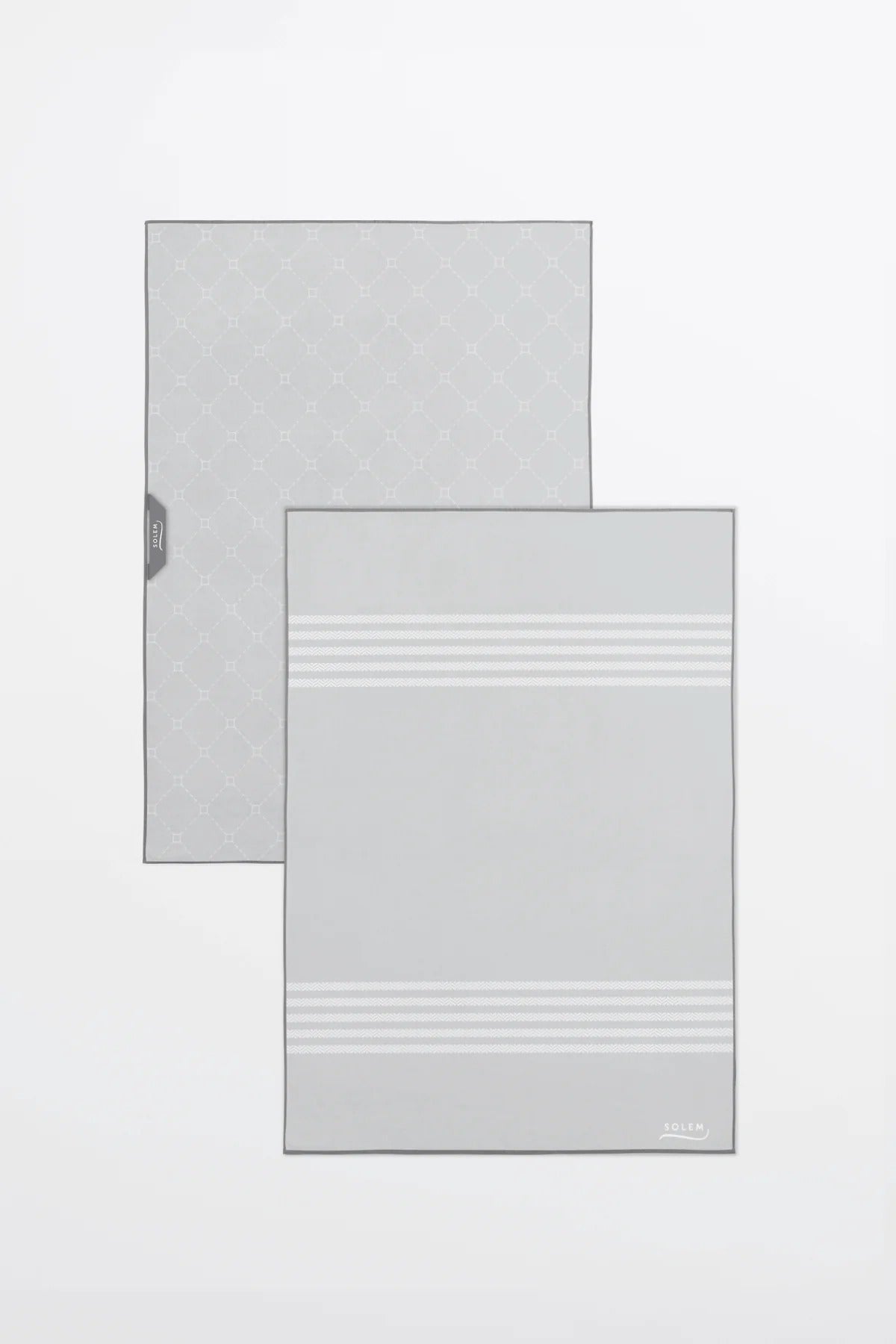 Linges vitres et miroirs Les Essentiels - Gris (lot de 2)
