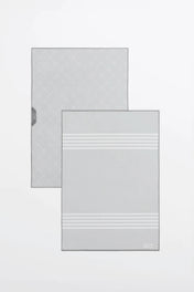 Linges vitres et miroirs Les Essentiels - Gris (lot de 2)