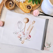 Livre de recettes avec rabats - Pivoine